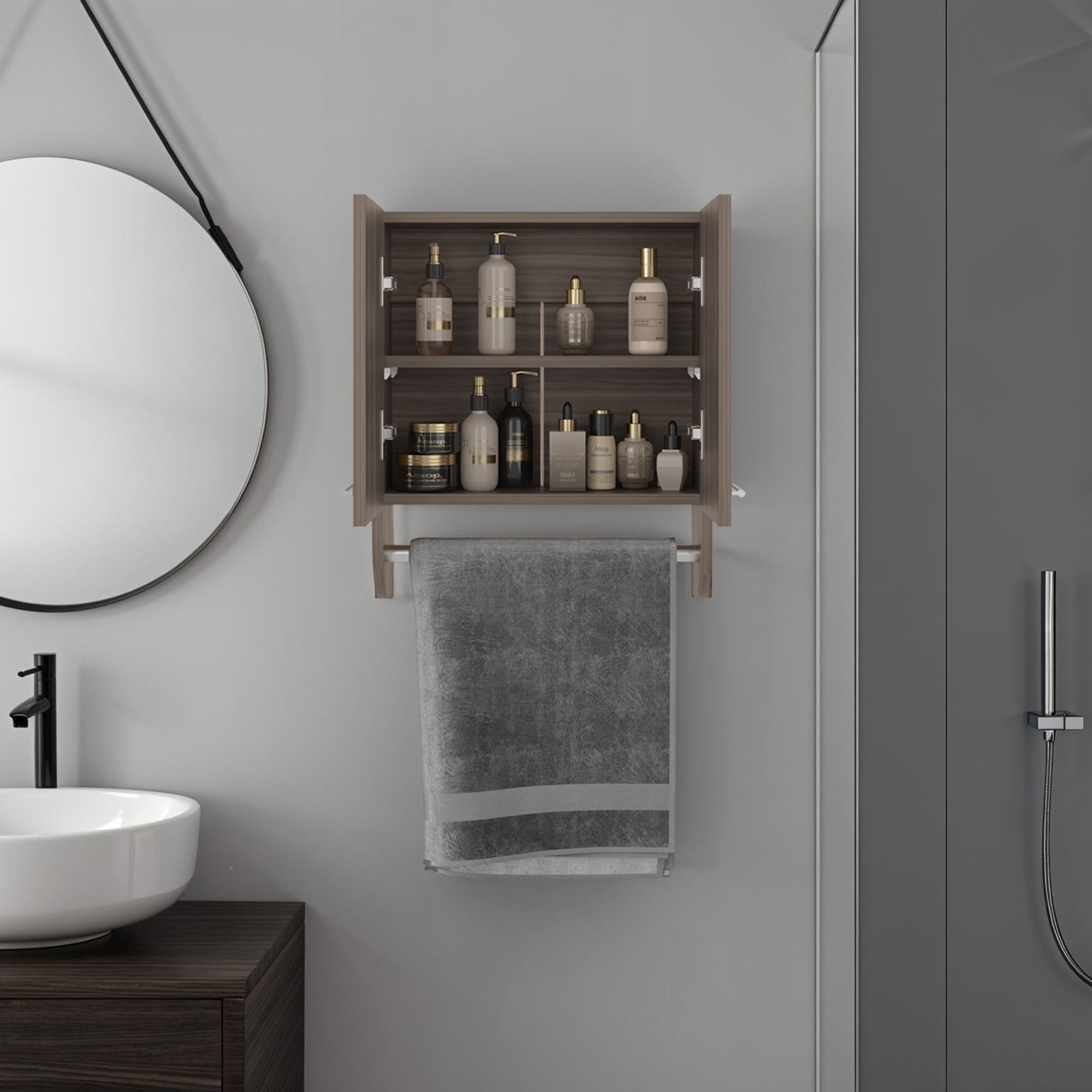 BOTIQUIN 2 PUERTAS BATH 50,0X45,0X14,5 CM - 6