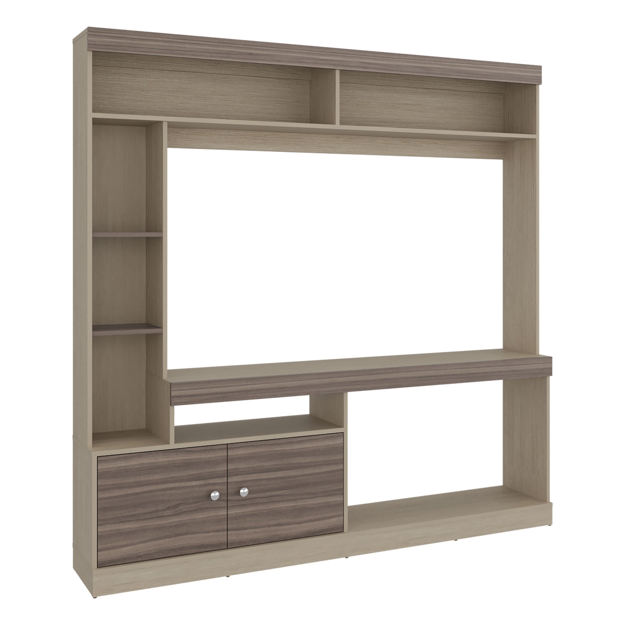ESTANTE TV65' 2 PUERTAS CLASSIC COLOR 180,6X180,0X30,3 CM CARTAGENA Y WENGUE - 1