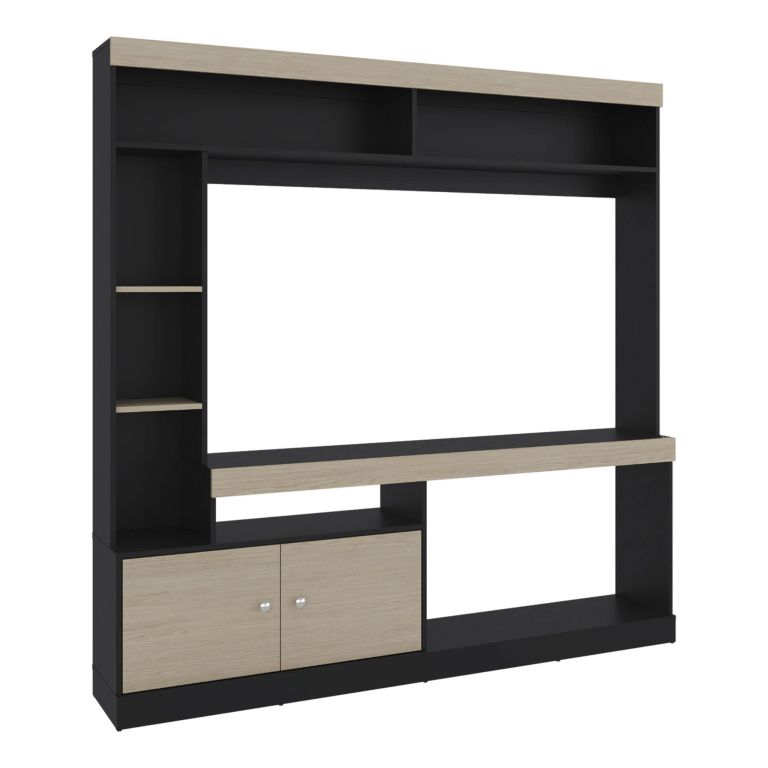 ESTANTE TV65' 2 PUERTAS CLASSIC COLOR 180,6X180,0X30,3 CM AVELLANA Y CARTAGENA - 3
