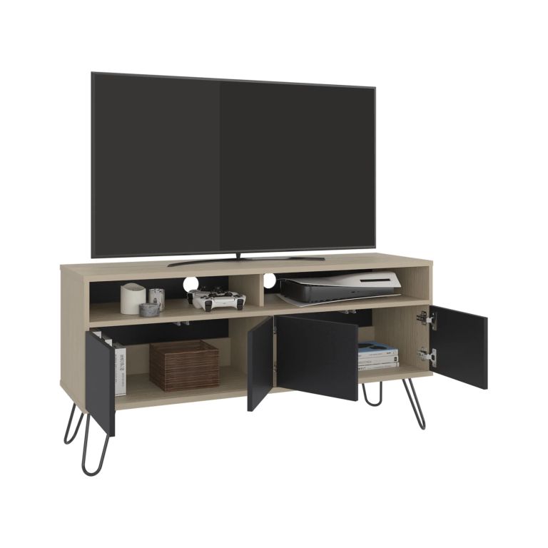 RACK TV55 4 PUERTAS VASSEL WENGUE Y CARTAGENA 60,0X123,5X38,6 CM - 5