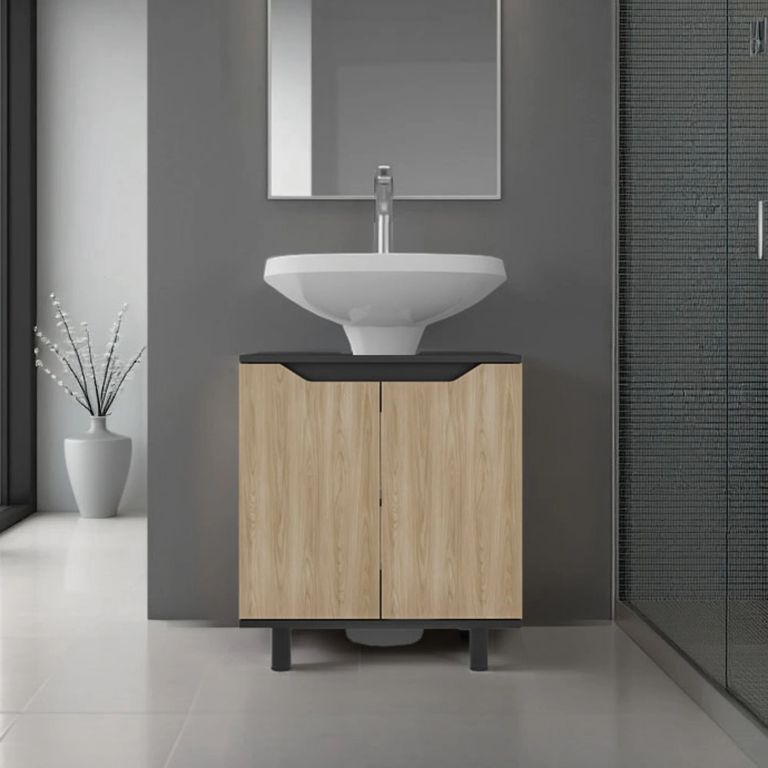 MUEBLE PARA LAVAMANOS 2 PUERTAS MARLO 63,0X55,0X41,3 CM - 1