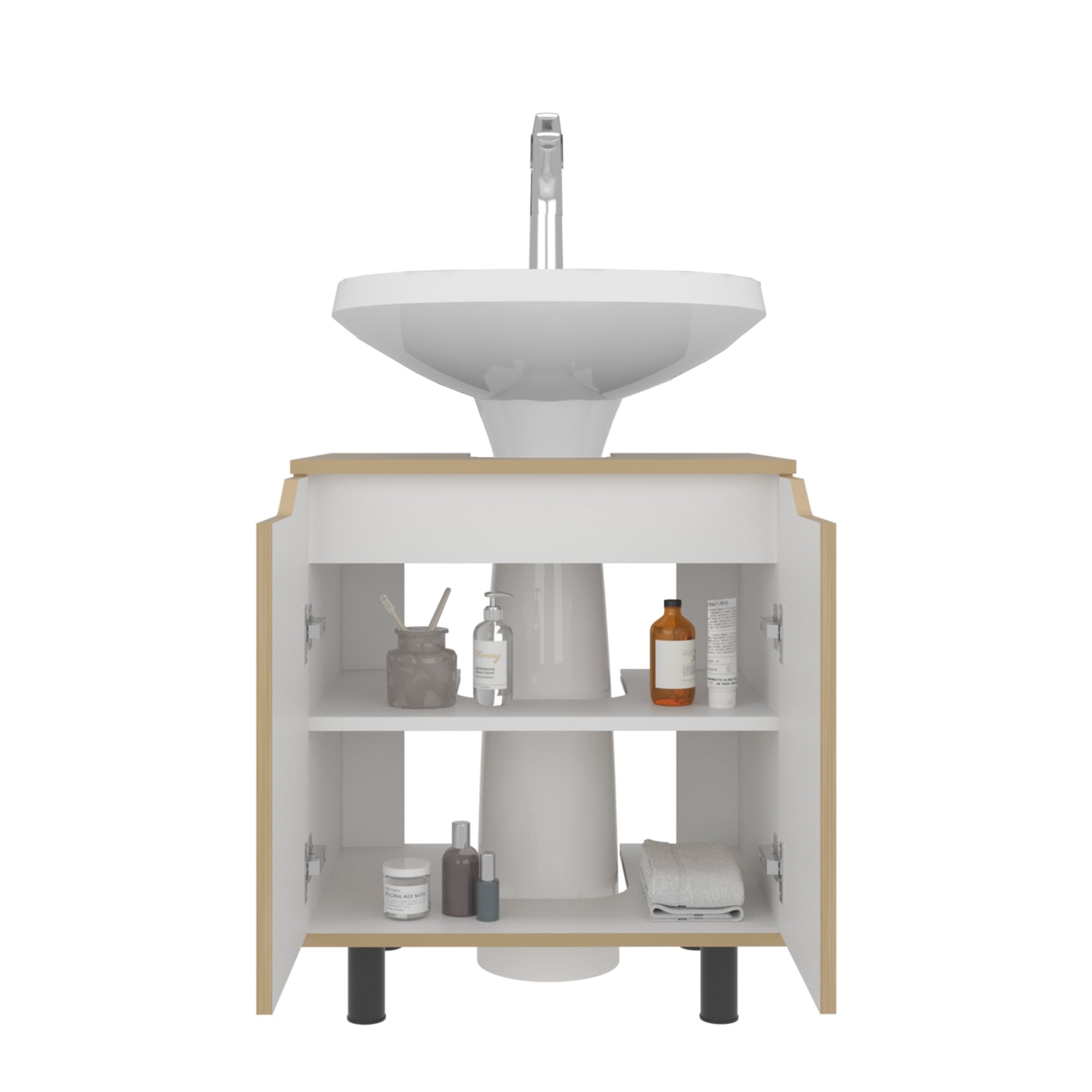 MUEBLE PARA LAVAMANOS 2 PUERTAS MARLO 63,0X55,0X41,3 CM - 3