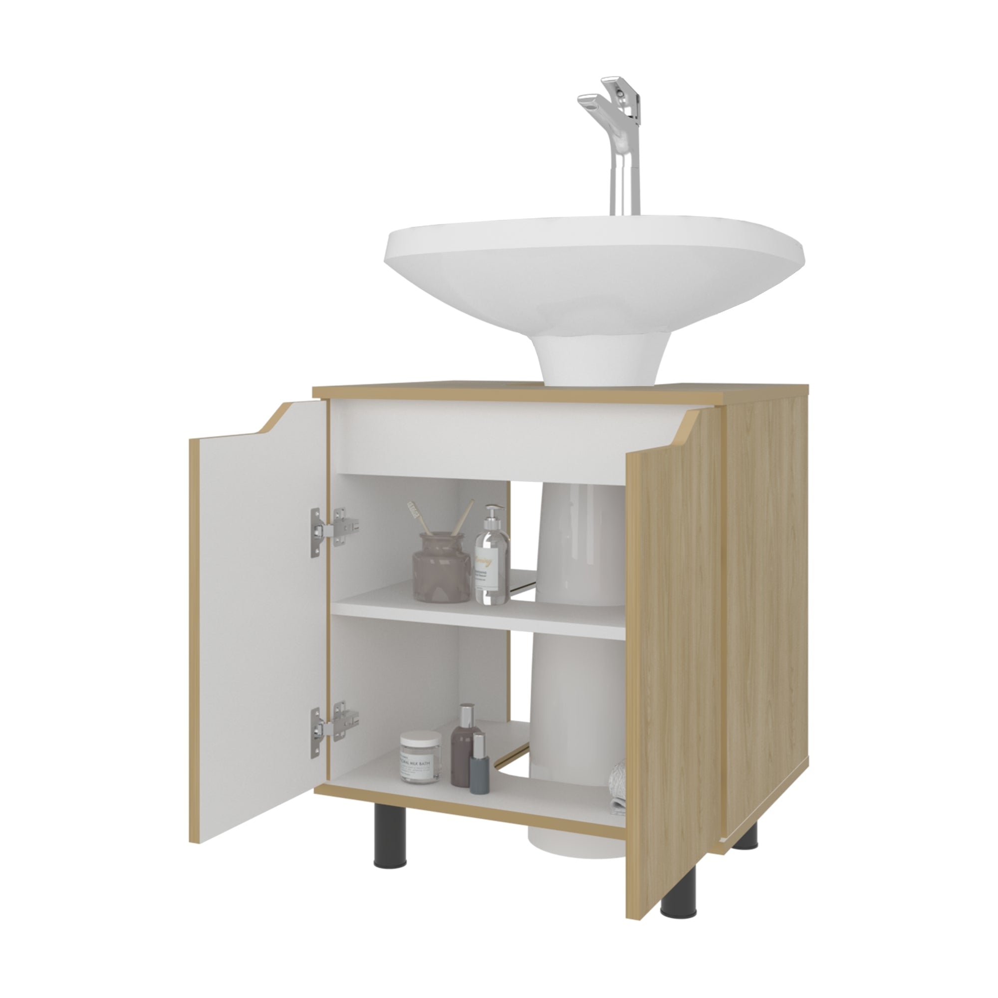 MUEBLE PARA LAVAMANOS 2 PUERTAS MARLO 63,0X55,0X41,3 CM - 4