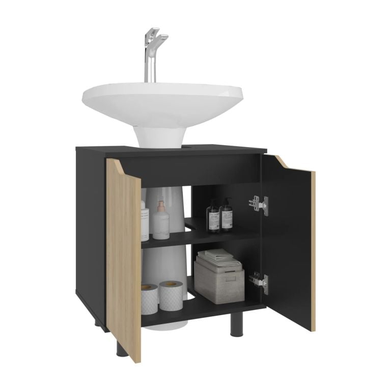 MUEBLE PARA LAVAMANOS 2 PUERTAS MARLO 63,0X55,0X41,3 CM - 4