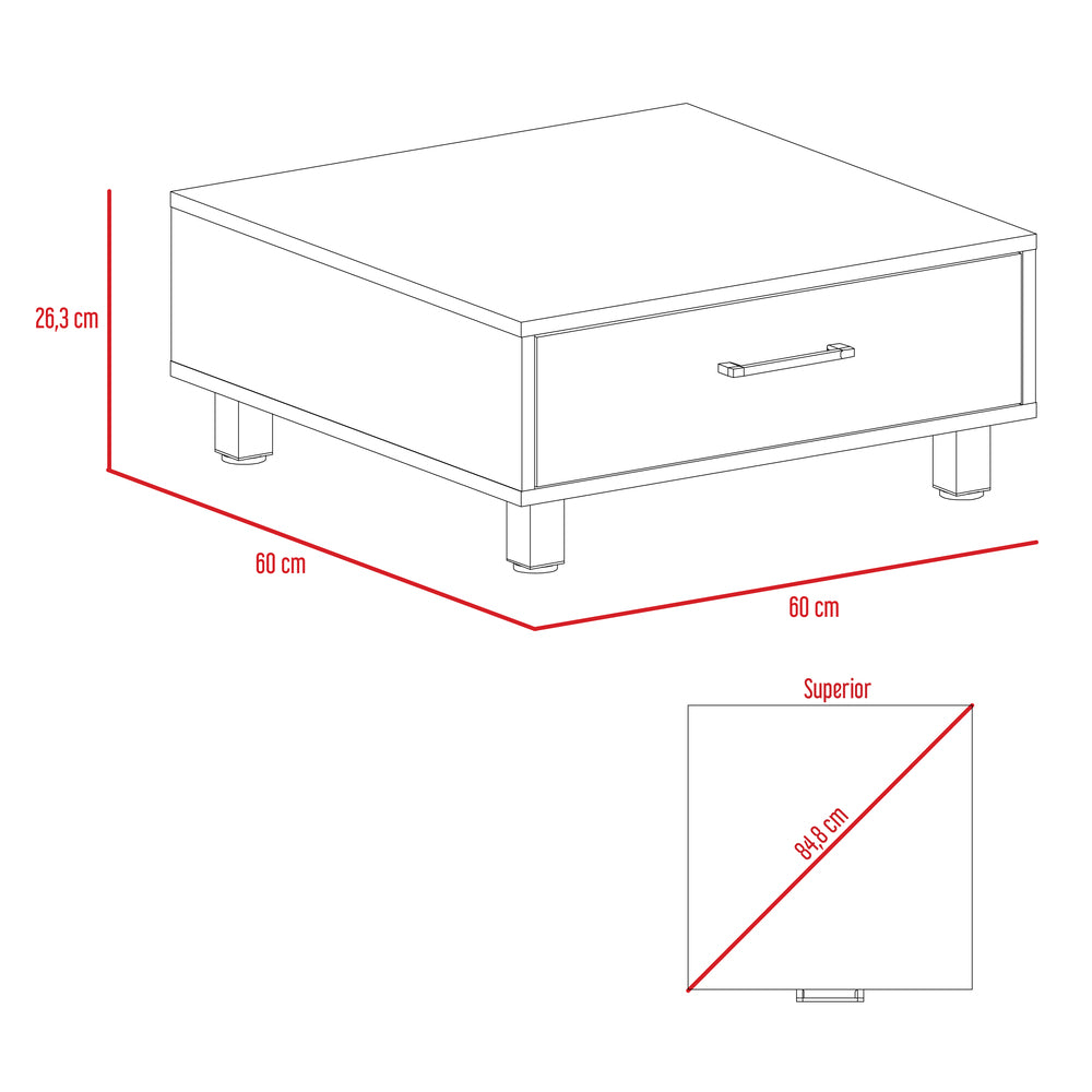 SET TUHOME BEIJING RACK EXTENSIBLE TV40 + BIBLIOTECA ESCALERA + ARRIMO + MESA DE CENTRO ROVERE - 6