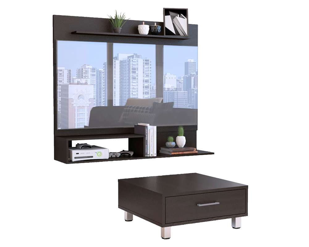 SET TUHOME BEIJING PANEL TV55 + MESA DE CENTRO WENGUE - 2