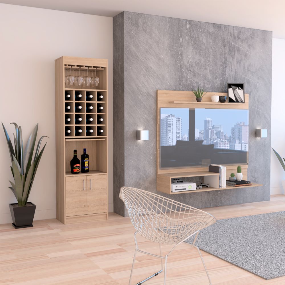 COMBO PANEL TV 55' + BAR BEIJING BEIJING ROVERE BLANCO - 1