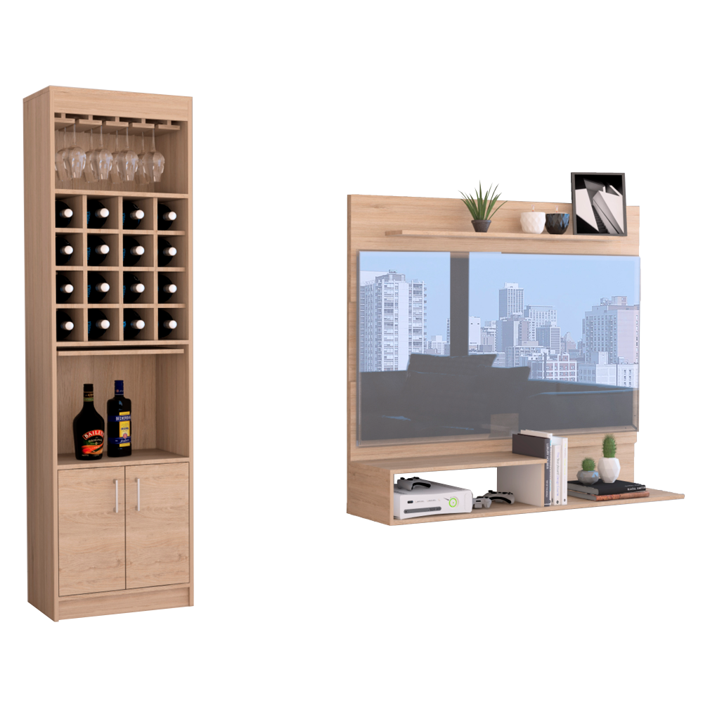 COMBO PANEL TV 55' + BAR BEIJING BEIJING ROVERE BLANCO - 2