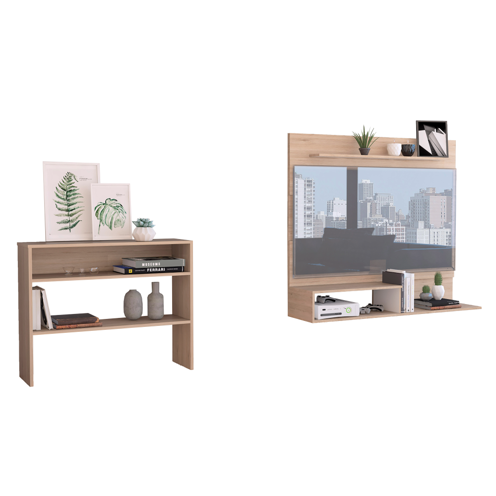 SET TUHOME BEIJING PANEL TV55 + ARRIMO ROVERE BLANCO - 2