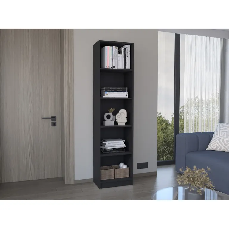 ESTANTE BIBLIOTECA HOME-E 5 NIVELES WENGUE - 1