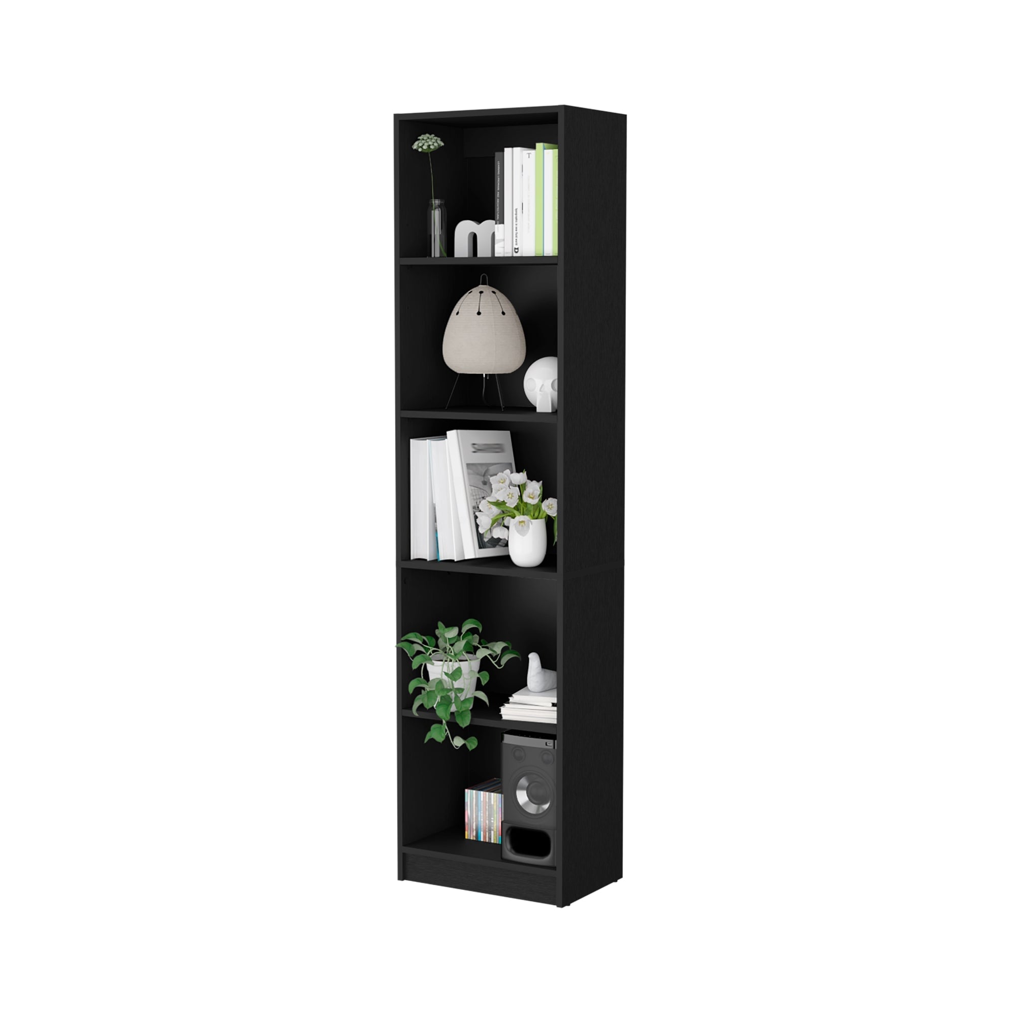 ESTANTE BIBLIOTECA HOME-E 5 NIVELES WENGUE - 2