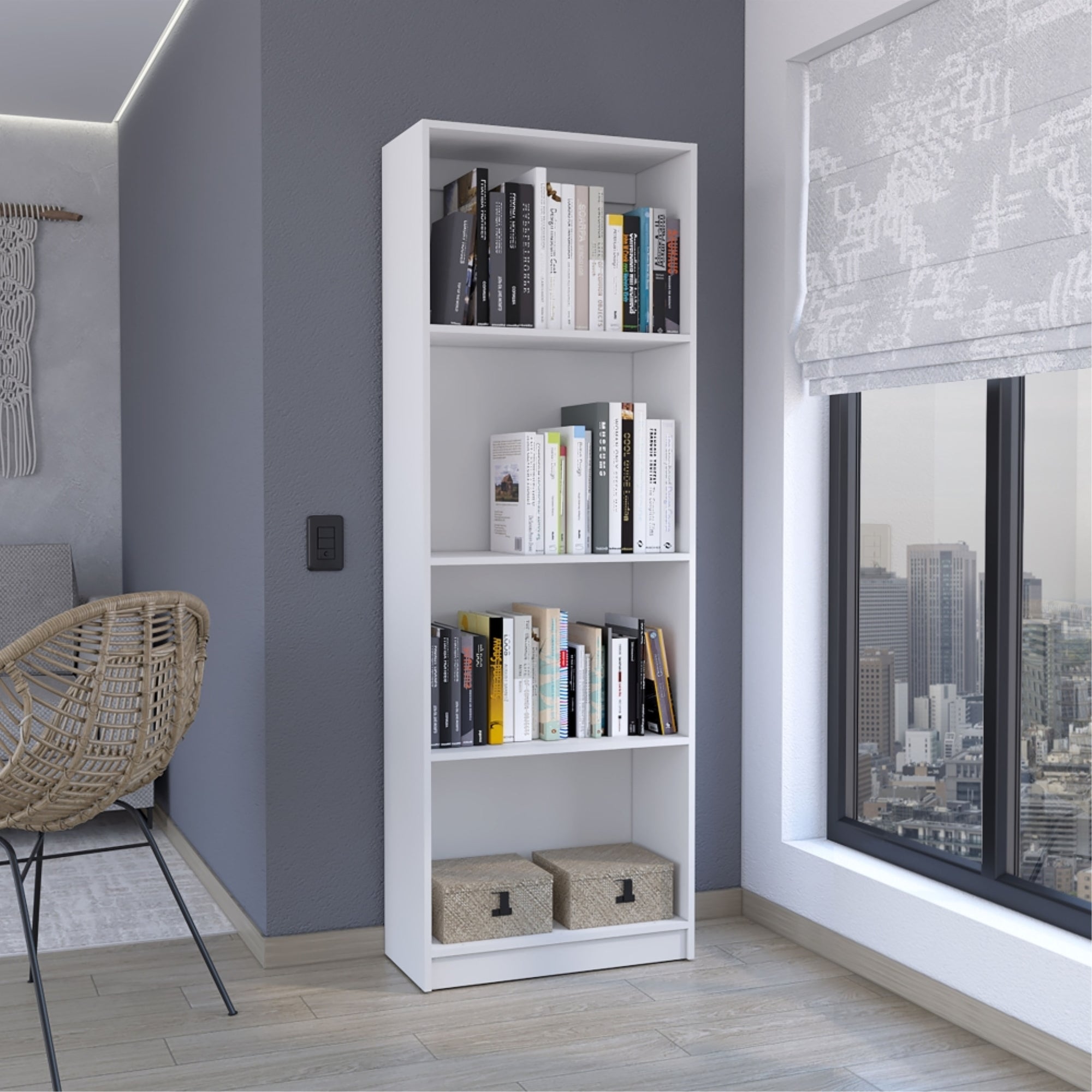 ESTANTE 4 NIVELES HOME-E1 180,6X62,8X29,9 CM - 5