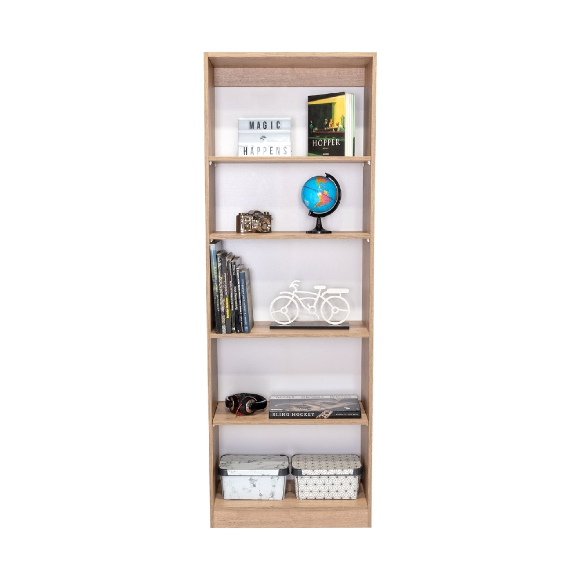 ESTANTE HOME-E M3 5 NIVELES MACADAMIA - 2