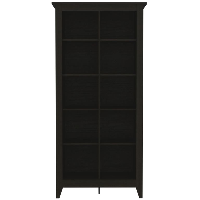 LIBRERO ESSENTIAL 10 ESPACIOS WENGUE 180X86.5X40.7 CM - 3