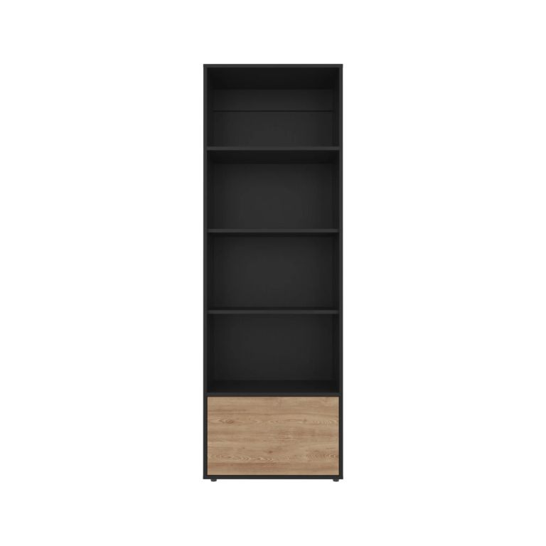 BIBLIOTECA 1 PUERTA FUNES ECO WENGUE 180,0X60,0X35,3 CM - 6
