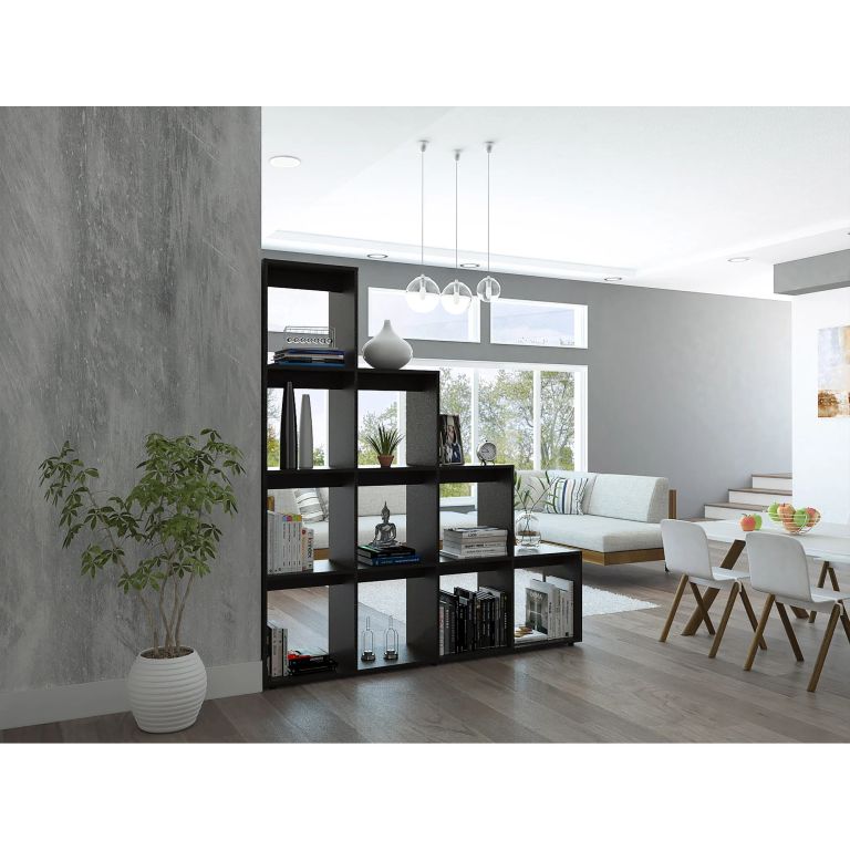 BIBLIOTECA ESCALERA BEIJING WENGUE 169,9X155,1X30,0 CM - 1