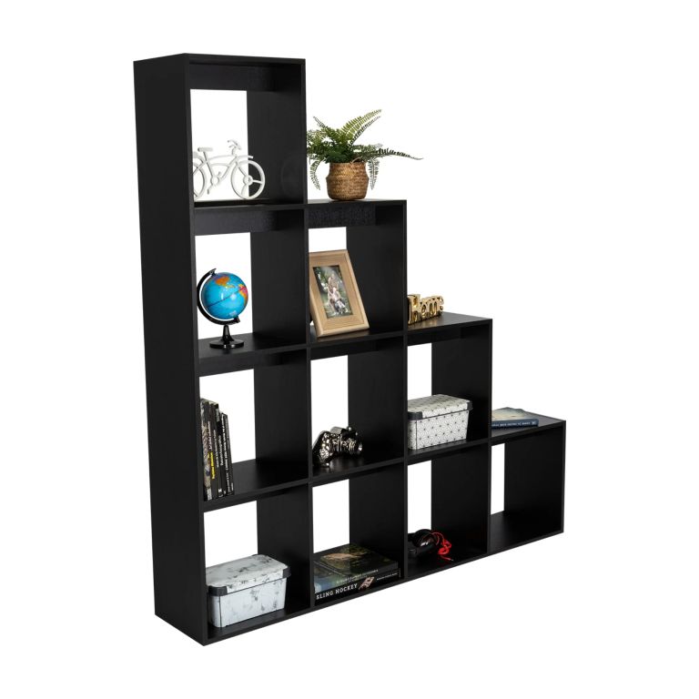 BIBLIOTECA ESCALERA BEIJING WENGUE 169,9X155,1X30,0 CM - 2