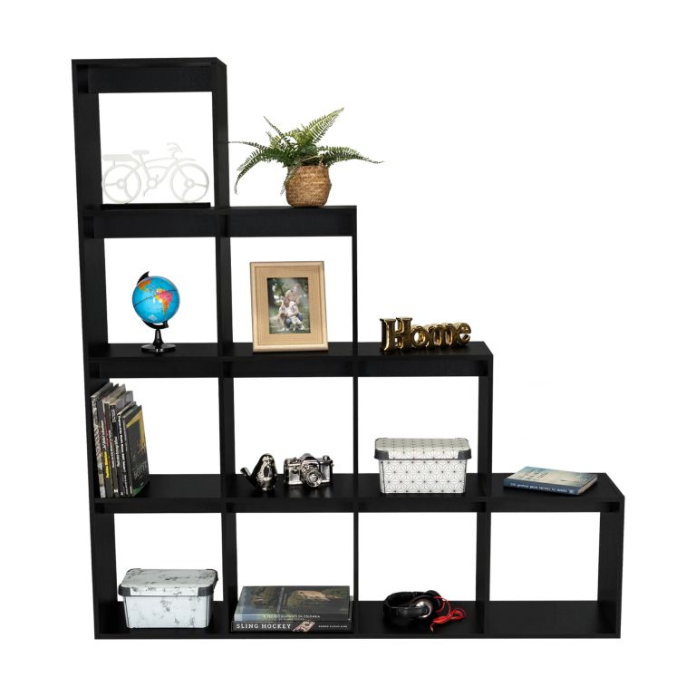 BIBLIOTECA ESCALERA BEIJING WENGUE 169,9X155,1X30,0 CM - 3
