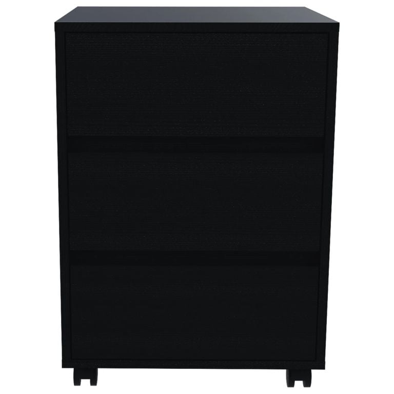 ARCHIVADOR CON RUEDAS 3 CAJONES OFFICE WENGUE 66,0X46,4X45,3 CM - 4