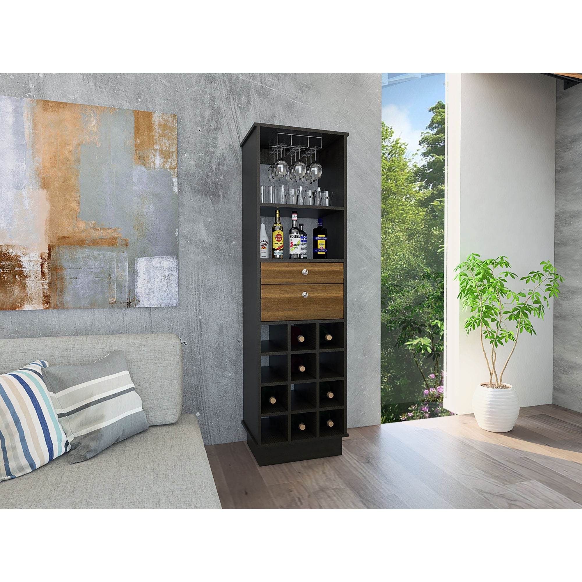 BAR ALTO CLASSIC COLOR CARAMELO Y WENGUE - 6