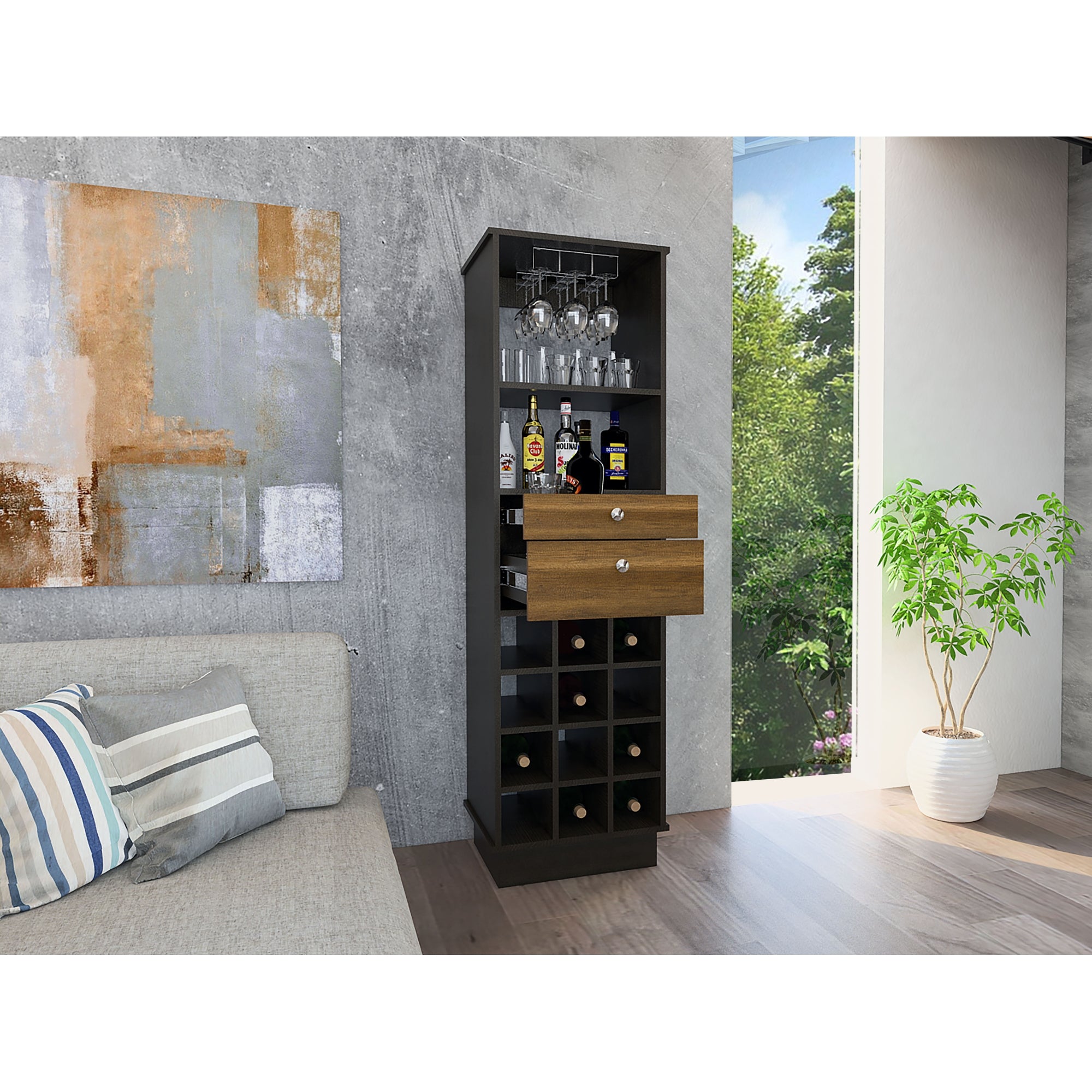 BAR ALTO CLASSIC COLOR CARAMELO Y WENGUE - 7
