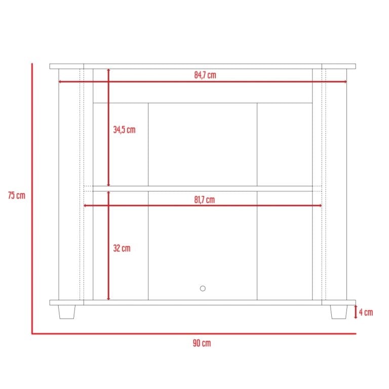 RACK TV 40' MAORI 75,0X90,0X45,0 CM - 8