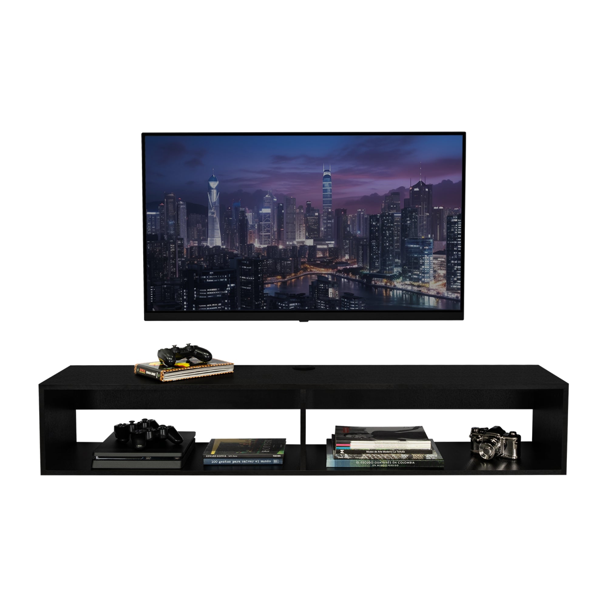 PANEL TV 60' R-150 FLOTANTE WENGUE - 4