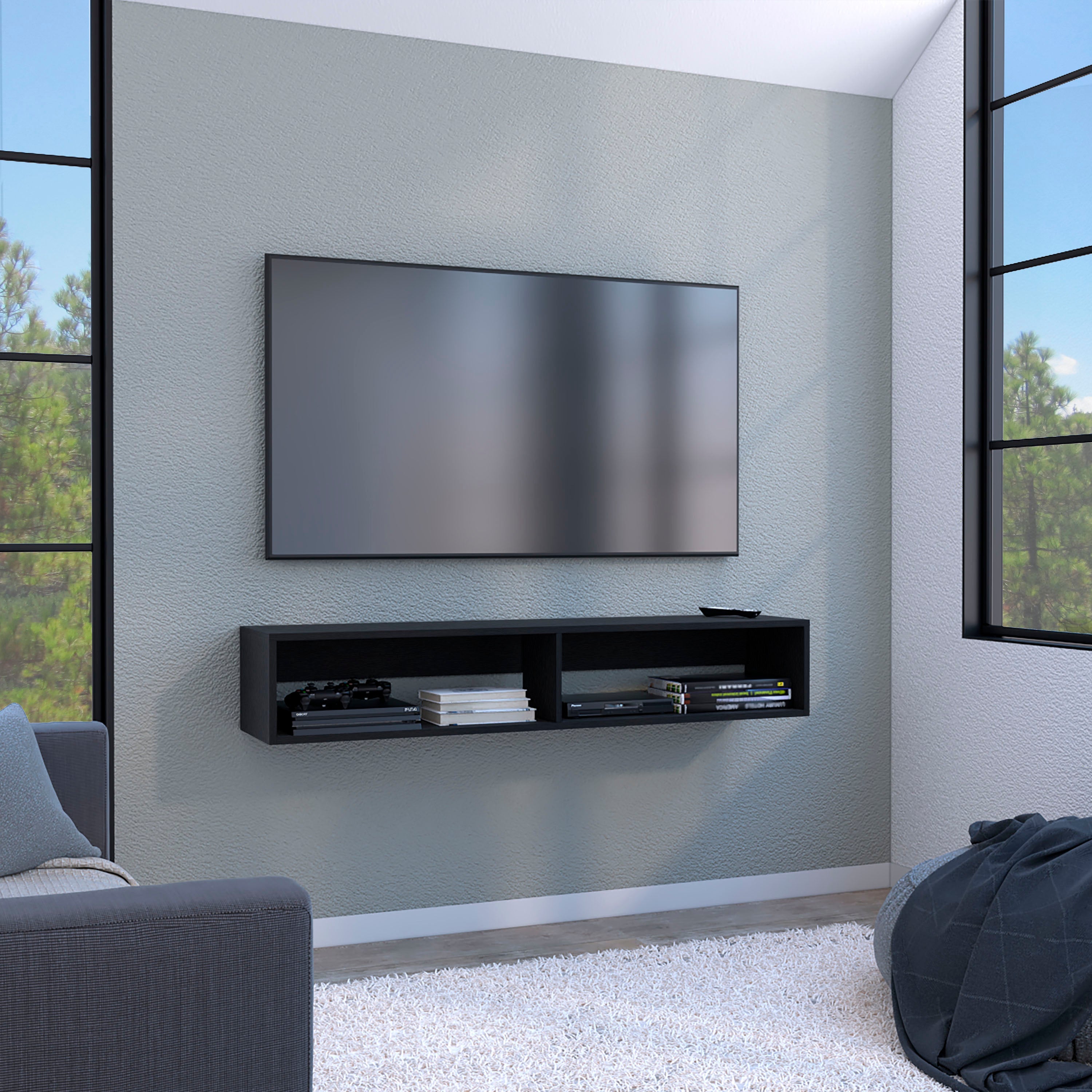 PANEL TV 60' R-150 FLOTANTE WENGUE - 5
