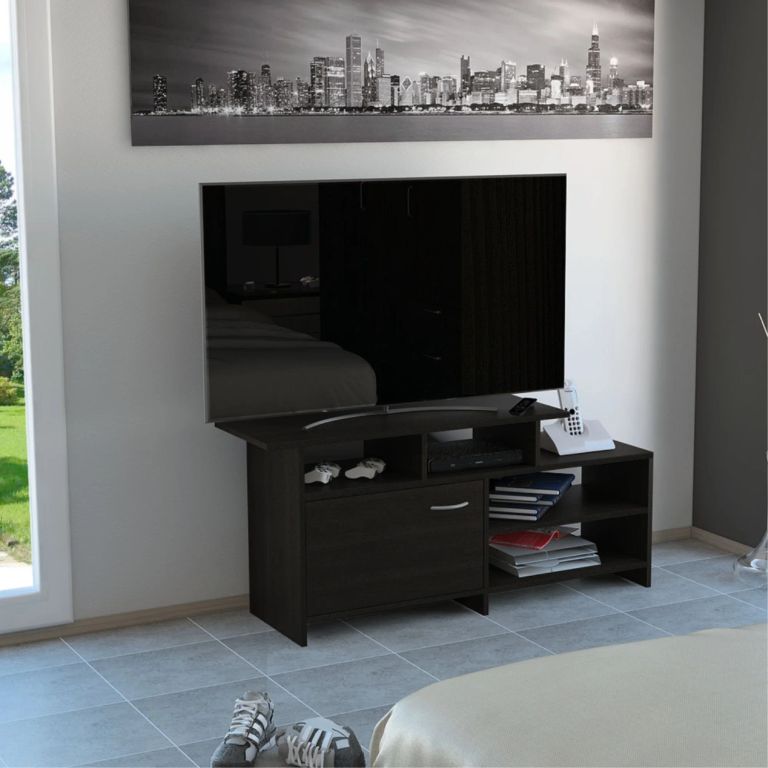 RACK TV 40 1 PUERTA LIMA WENGUE 54,4X119,0X35,2 CM - 1