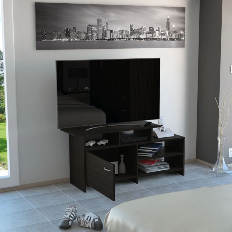 RACK TV 40 1 PUERTA LIMA WENGUE 54,4X119,0X35,2 CM - 2