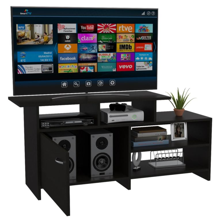 RACK TV 40 1 PUERTA LIMA WENGUE 54,4X119,0X35,2 CM - 3