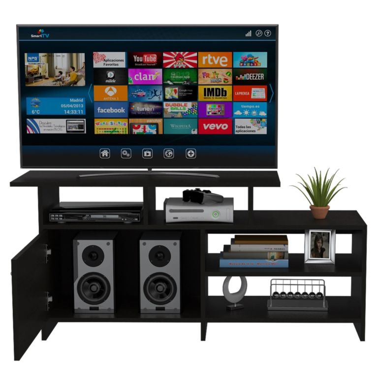 RACK TV 40 1 PUERTA LIMA WENGUE 54,4X119,0X35,2 CM - 4