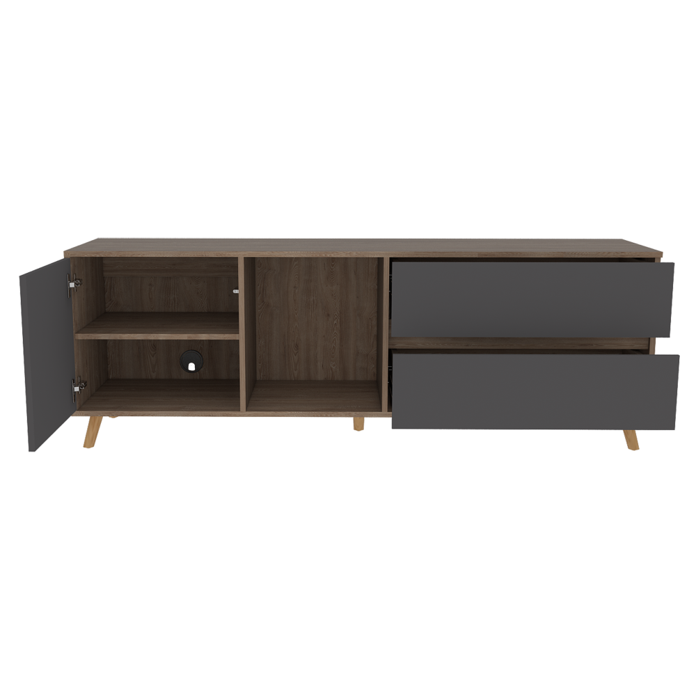 RACK TV 65' SALEM MIEL Y PLOMO - 2