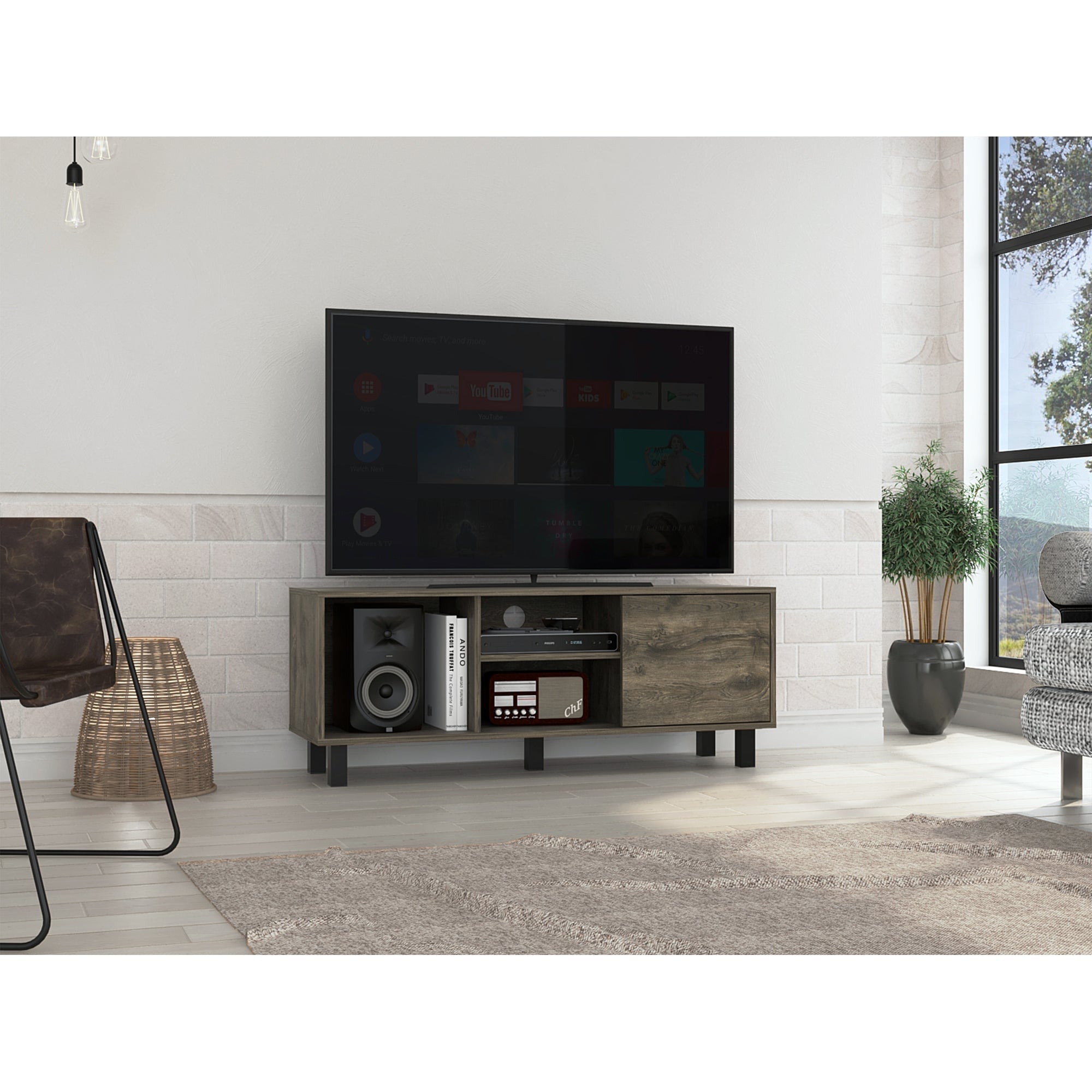 RACK TV 45' SOHO BELLOTA 1 PUERTA 45X115X35 CM - 5