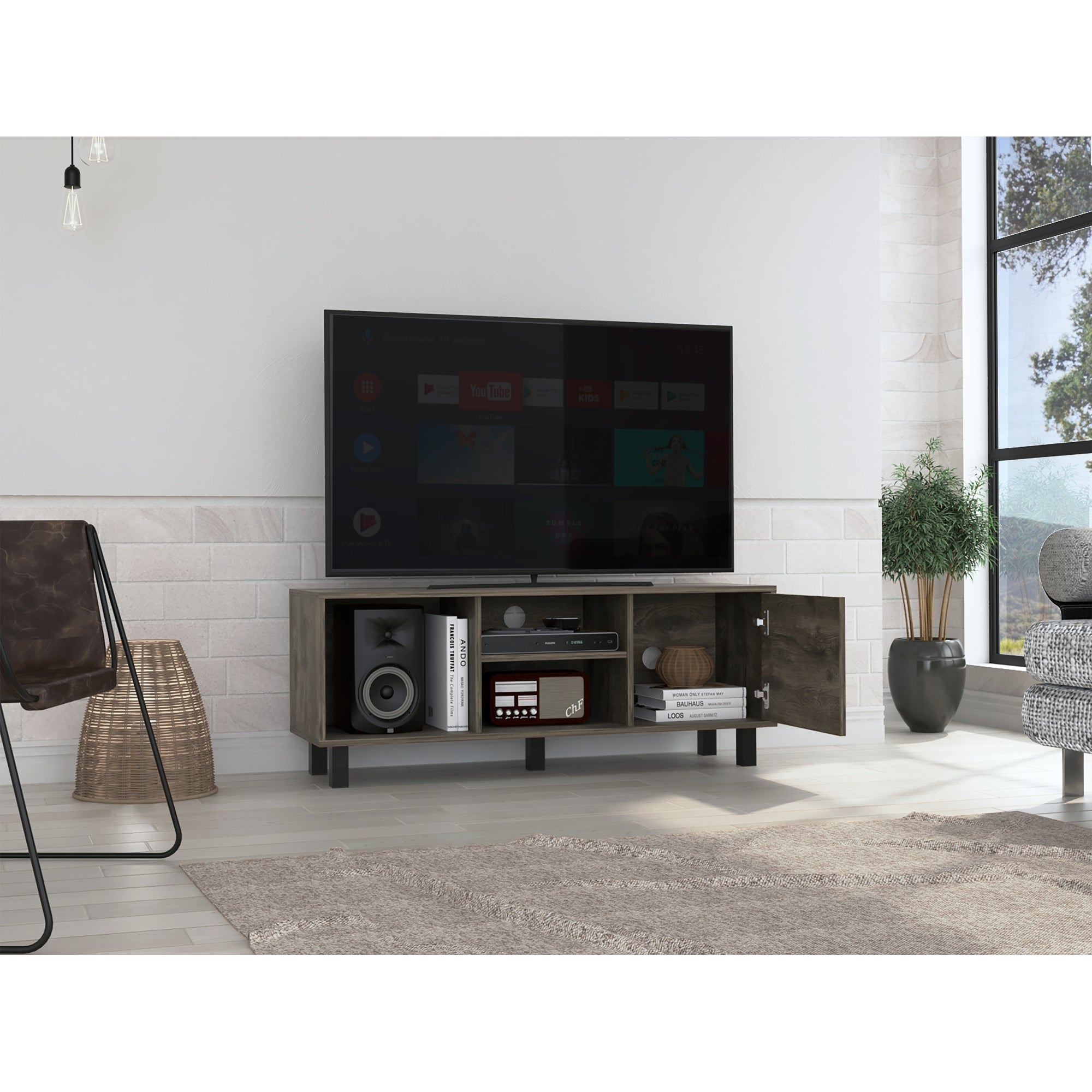 RACK TV 45' SOHO BELLOTA 1 PUERTA 45X115X35 CM - 6