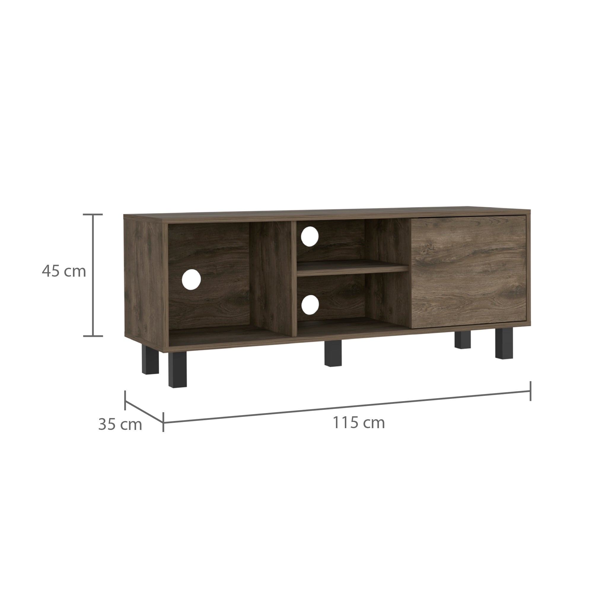 RACK TV 45' SOHO BELLOTA 1 PUERTA 45X115X35 CM - 7