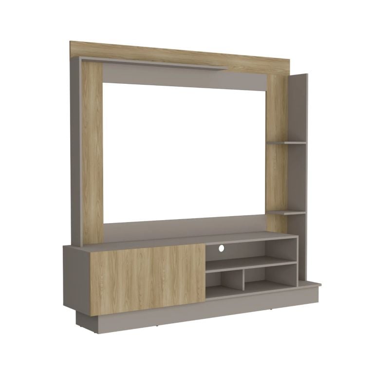 ESTANTE TV70 DOHA TAUPE Y FRESNO 175,0X180,0X38,5 CM - 4