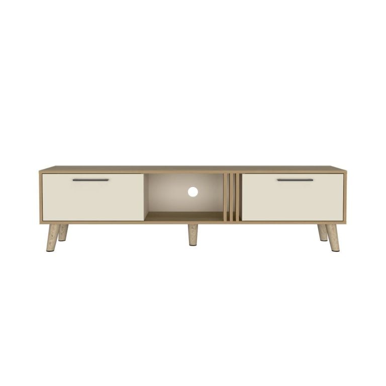 RACK TV 65 VANCE 2 PUERTAS FRESNO Y CAPRI 43,0X160,0X35,0 CM - 4