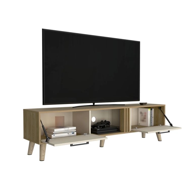 RACK TV 65 VANCE 2 PUERTAS FRESNO Y CAPRI 43,0X160,0X35,0 CM - 5