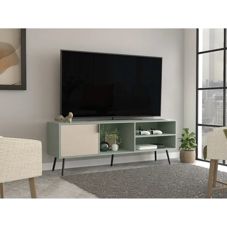RACK TV 65 VULCAN 1 PUERTA AGAVE Y TOQUILLA 58,0X160,0X40,0 CM - 1