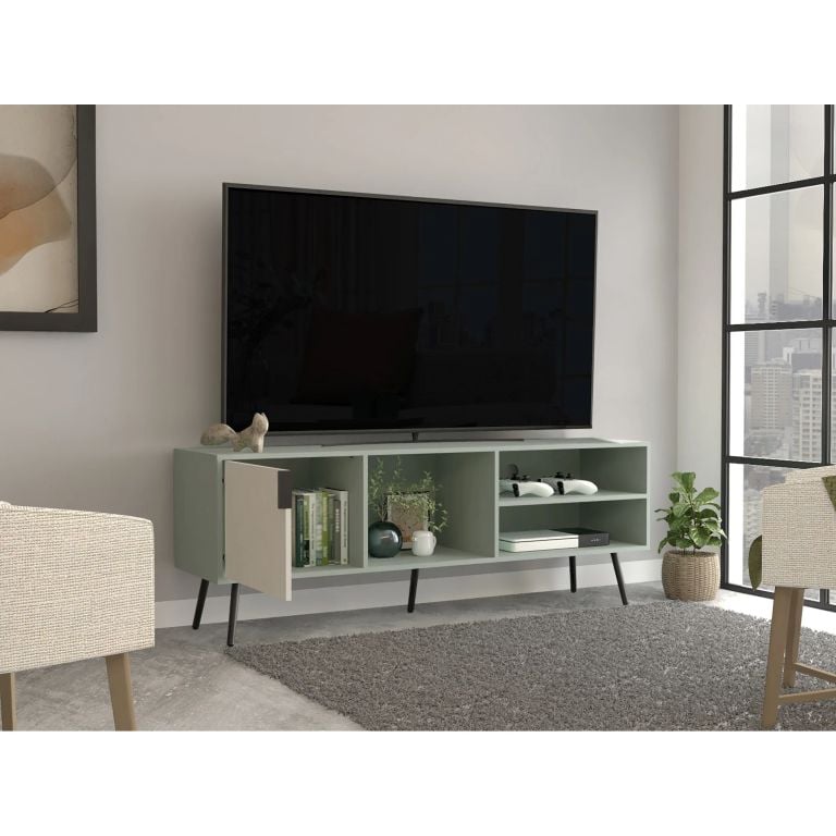 RACK TV 65 VULCAN 1 PUERTA AGAVE Y TOQUILLA 58,0X160,0X40,0 CM - 2