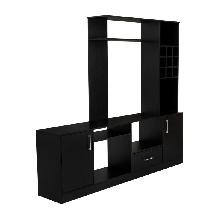 ESTANTE BAR TV 60 9 BOTELLEROS BEIJING WENGUE 180,7X200,0X37,6 CM - 5
