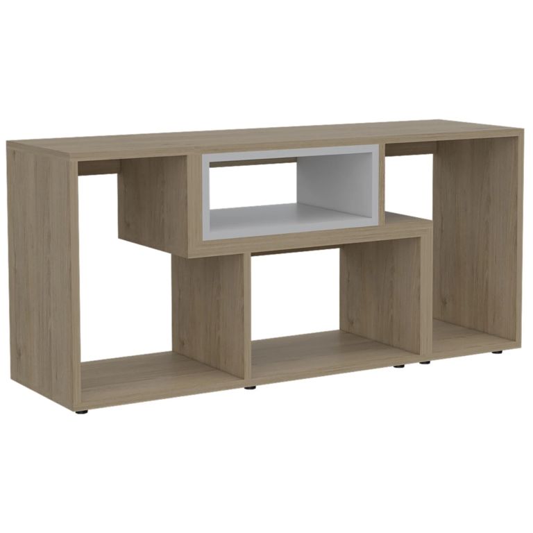 RACK TV 40 EXTENSIBLE 120-160 CM ROVERE Y BLANCO - 5