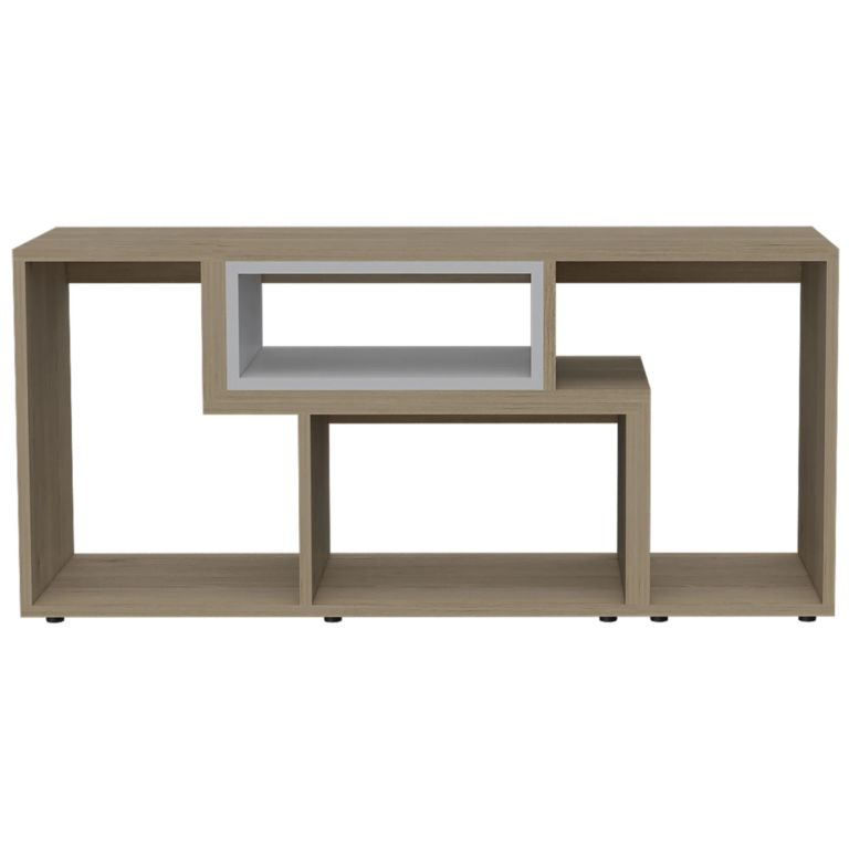 RACK TV 40 EXTENSIBLE 120-160 CM ROVERE Y BLANCO - 6