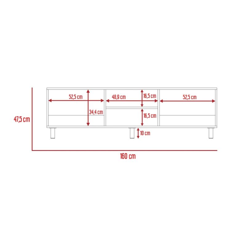 RACK TV 70' NOMIK TUNEZ 47,5X160,0X35,0 CM - 8