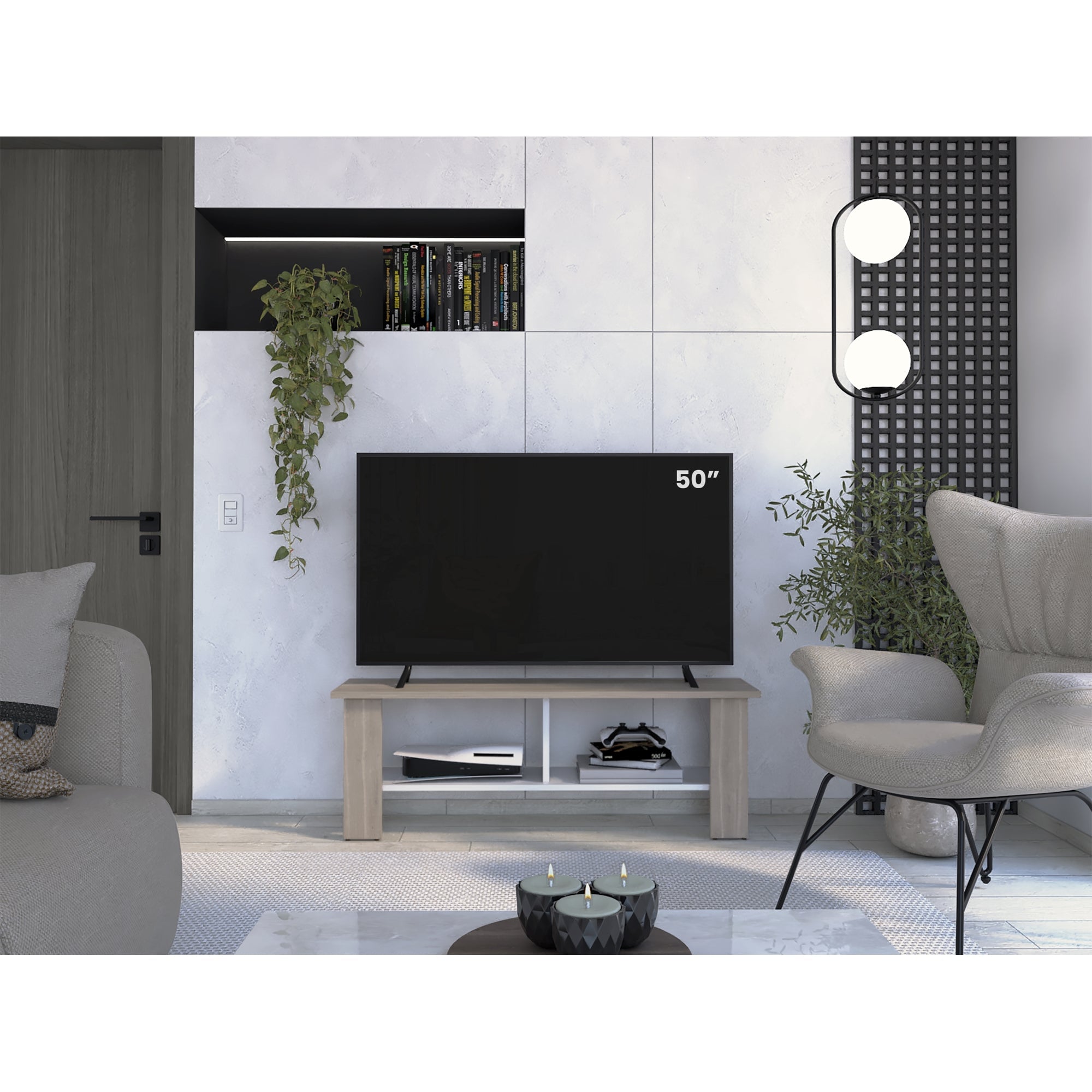 RACK TV 50' NAVIA 42,1X120,3X31,1 CM - 5