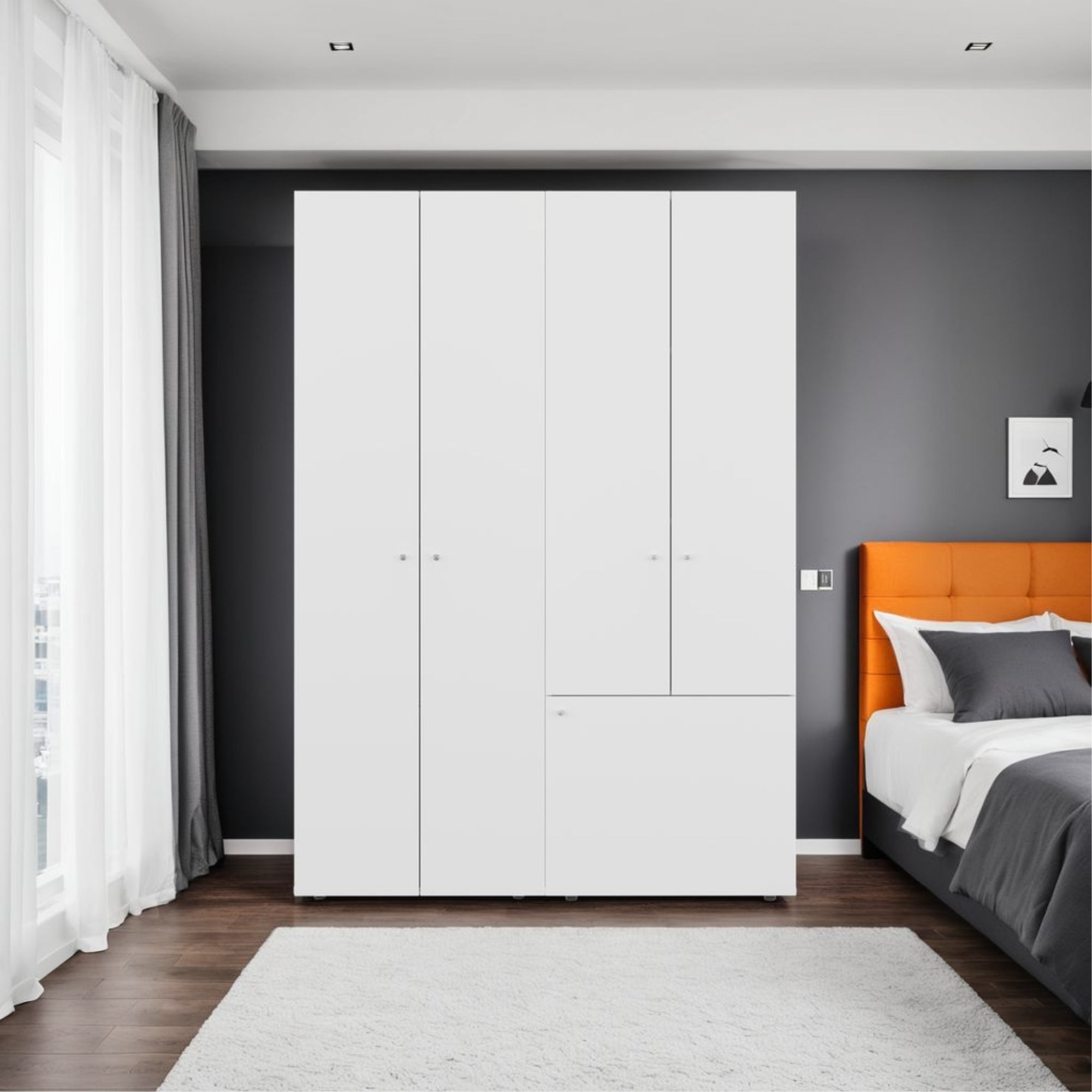 COMBO ROPERO 5 PUERTAS CON COLGADOR DREAMS 170,0X120,0X40,2 CM - 1