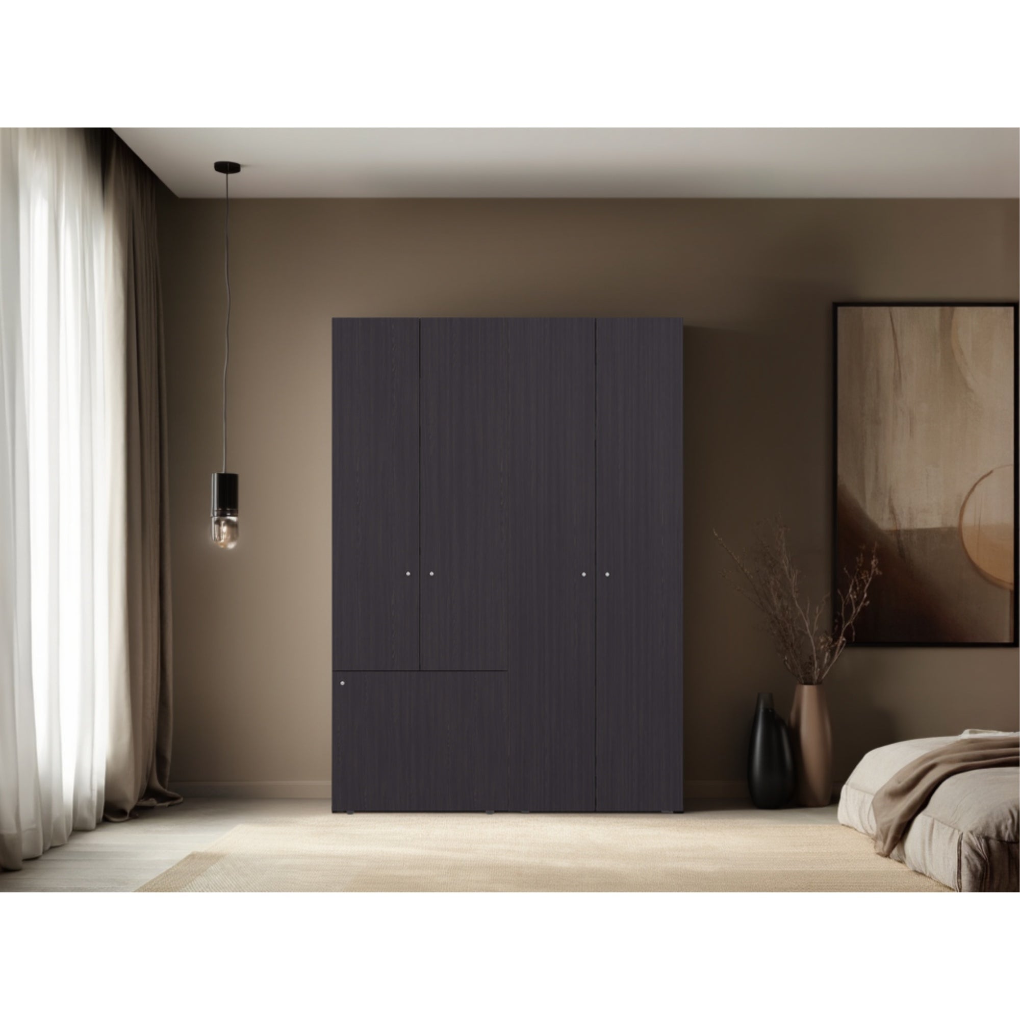 COMBO ROPERO 5 PUERTAS CON COLGADOR DREAMS 170,0X120,0X40,2 CM - 2