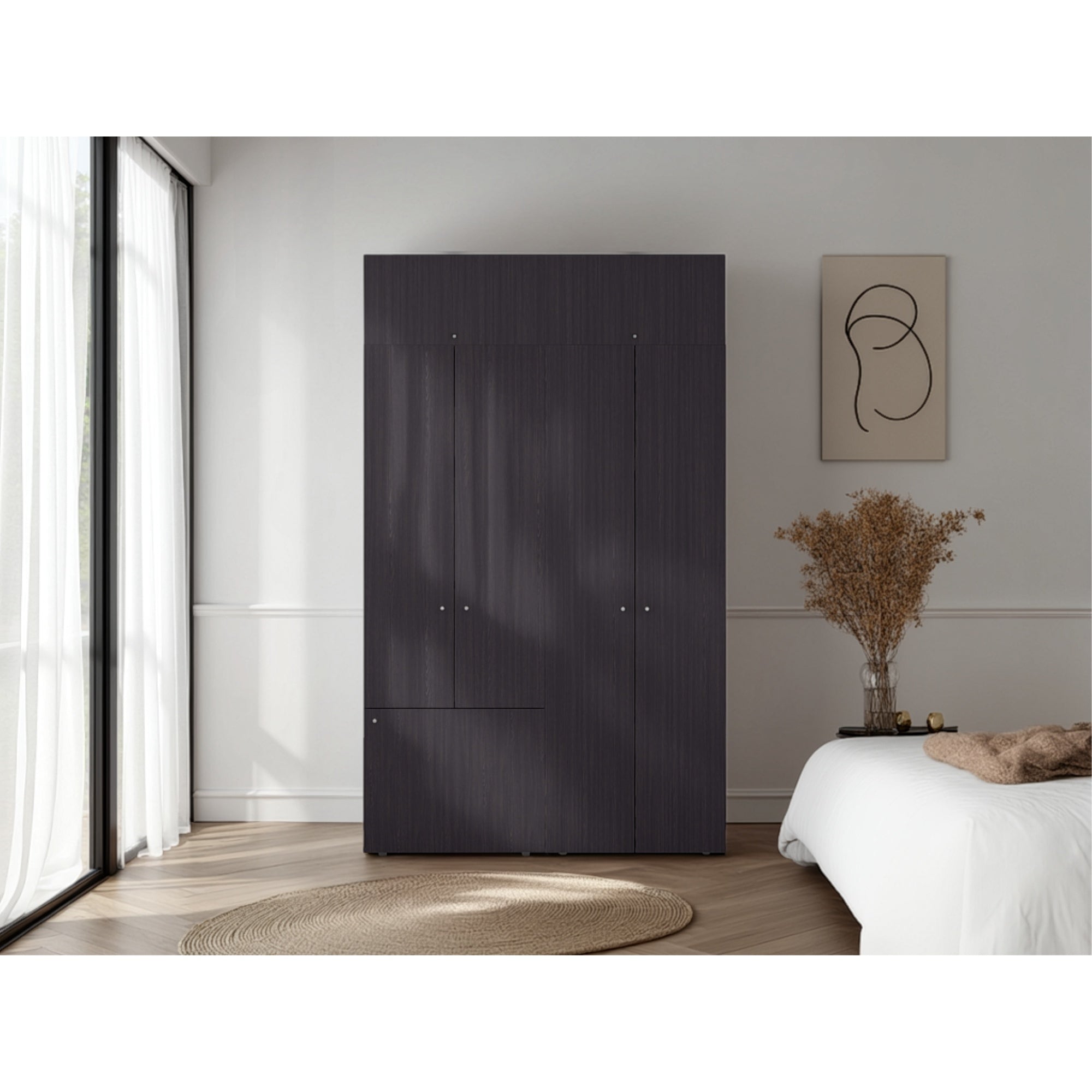 COMBO ROPERO 7 PUERTAS + MÓDULO SUPERIOR DREAMS 200,0X120,0X40,2 CM - 3