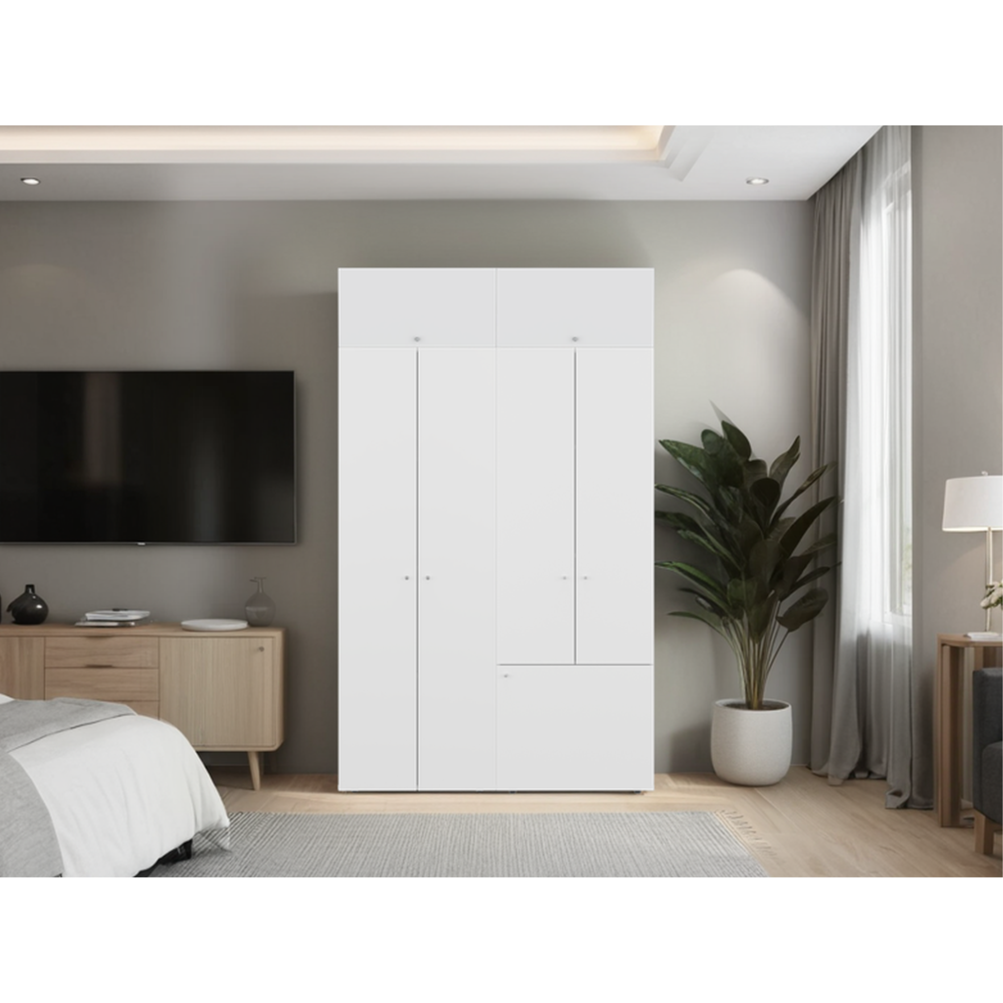 COMBO ROPERO 7 PUERTAS + MÓDULO SUPERIOR DREAMS 200,0X120,0X40,2 CM - 2